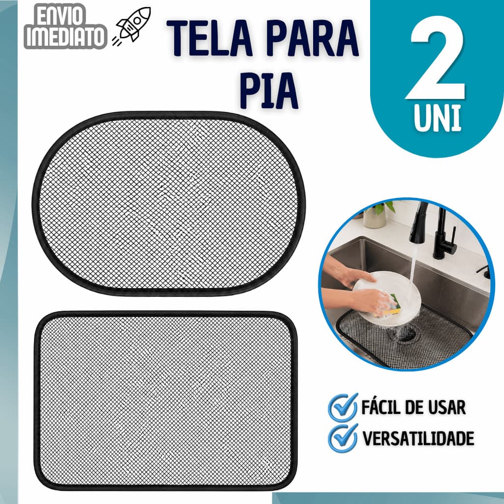 Protetor De Pia Cozinha Evita Entupimento Baratas Insetos E Acúmulo De Resíduos Restaurantes