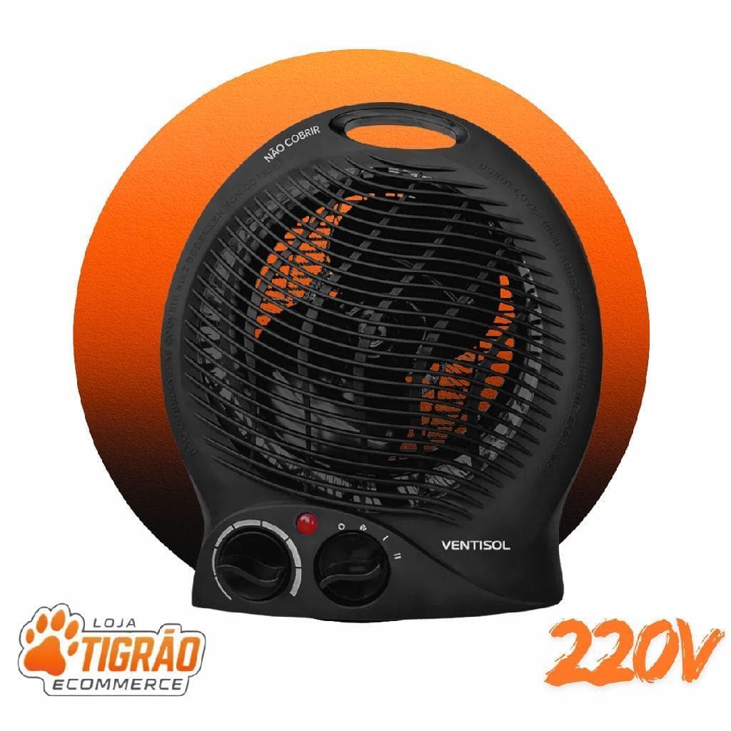 Aquecedor Termoventilador A102i-02 Preto Ventisol 220V