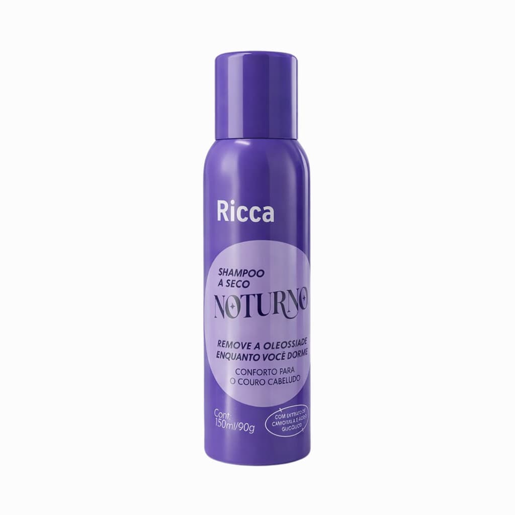 Shampoo a Seco Ricca Noturno  Remove Oleosidade 150ml