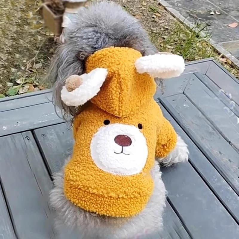 Roupas de cachorro outono inverno engrossado quente acolchoado roupas Teddy Bichon Poodle Schnauzer pequenos filhotes po
