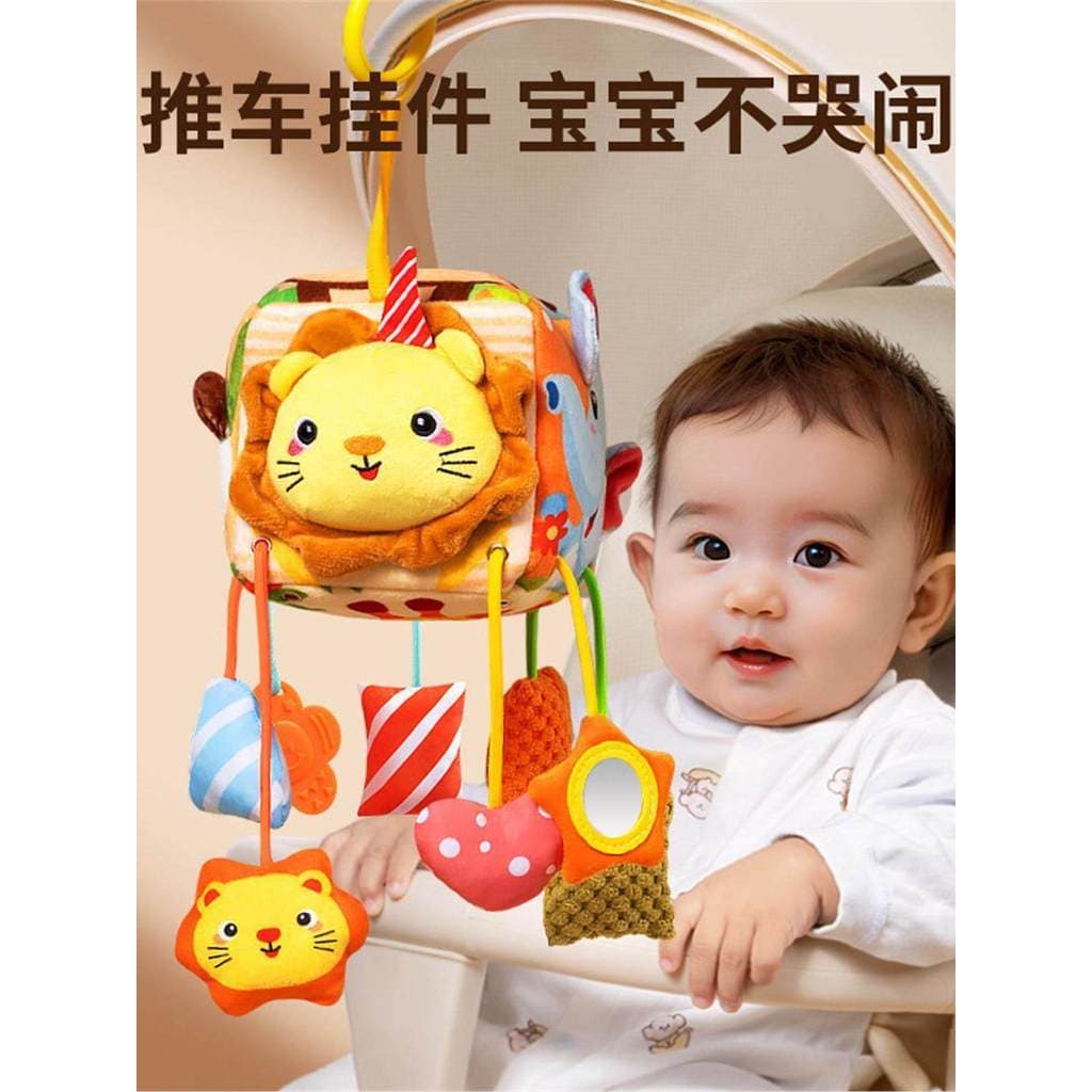 Carrinho de bebê vento carrilhão cama pendurado bebê pelúcia cor cama chocalho sino reconfortante pingente brinquedo car