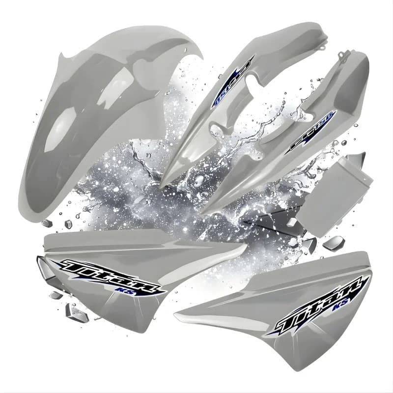 Kit Carenagem Titan 150 Prata Force 2006 2007 2008 Lumiar