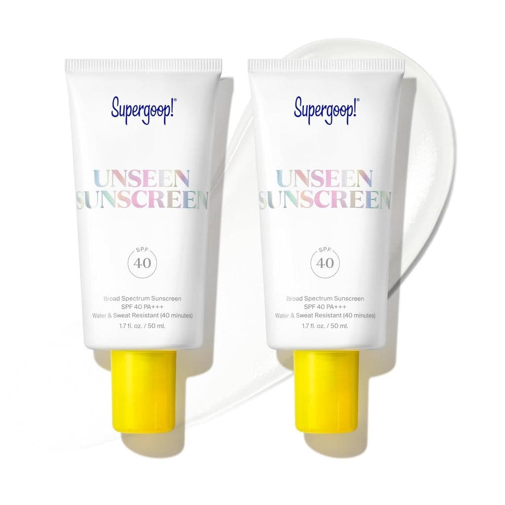 Super Goop! Protetor Solar Invisível - FPS 40 - Protetor Solar Facial de Amplo Espectro Invisível + Primer Fixador de Ma