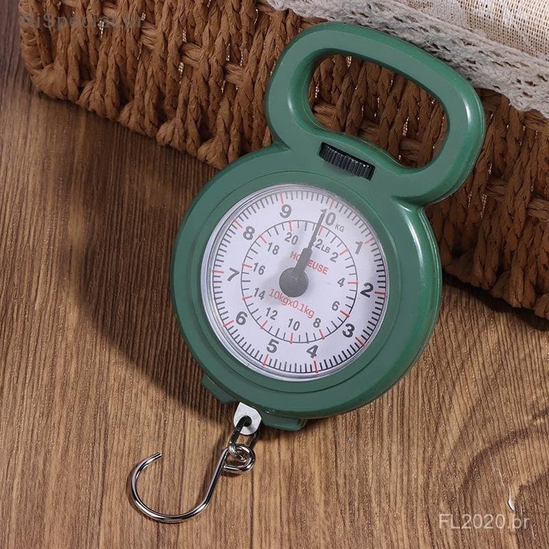 Balança de Gancho Mini Portátil para Pesca, Balança Digital com Capacidade de 10kg para Alimentos e Bagagens