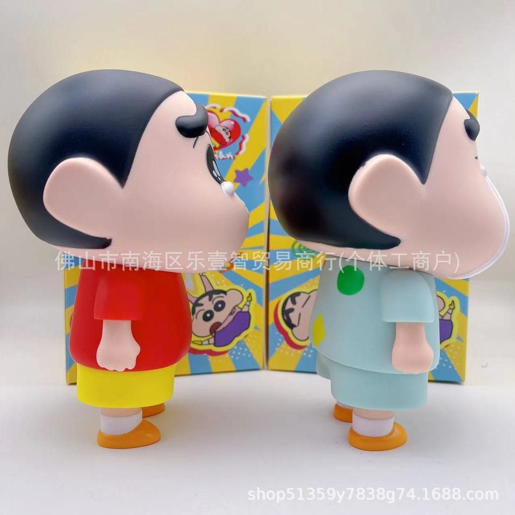 Nova figura da moda da versão Q do Shin-chan chorando, Nohara Shinnosuke, Crayon Shin-chan, brinquedo, ornamento, modelo