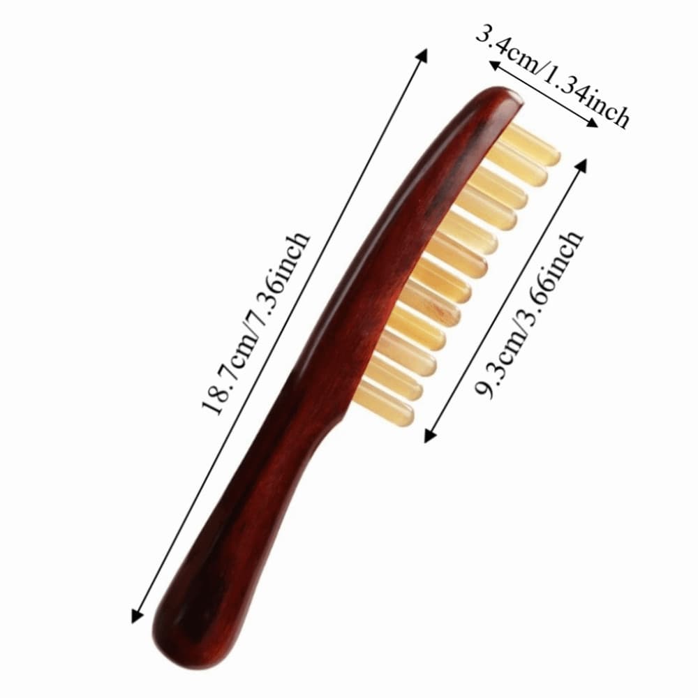 NEEDWAY Pente Meridiano , Massageador De Sândalo De Cabelo Longo Tradicional , Ferramenta Relaxante Para Couro Cabeludo