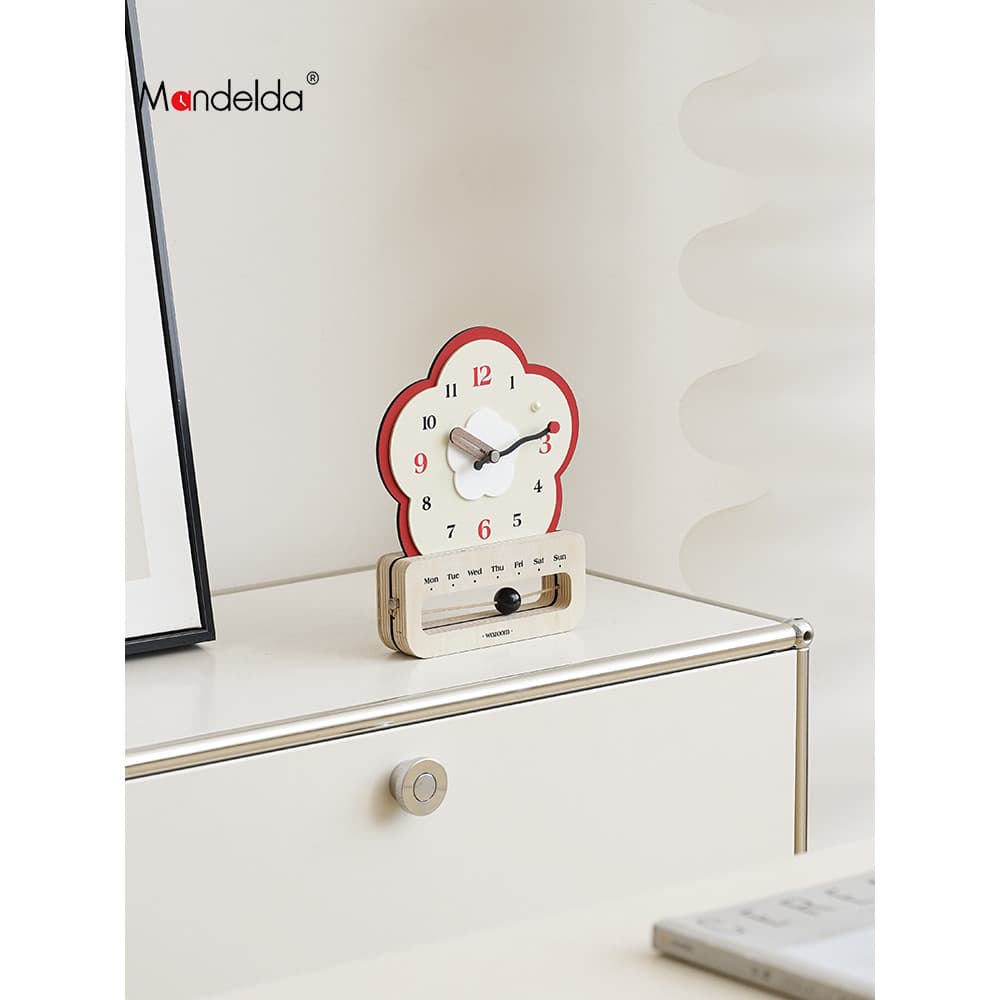 Mandelda marca coreana relógio de mesa sala estar decoração entrada armário TV relógio criativo