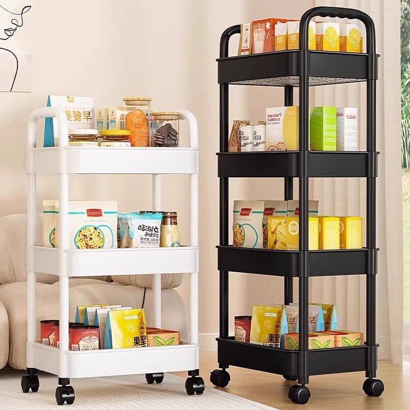 Prateleira de livros removível, prateleira de chão para armazenamento de brinquedos infantis, carrinho de lanches domést