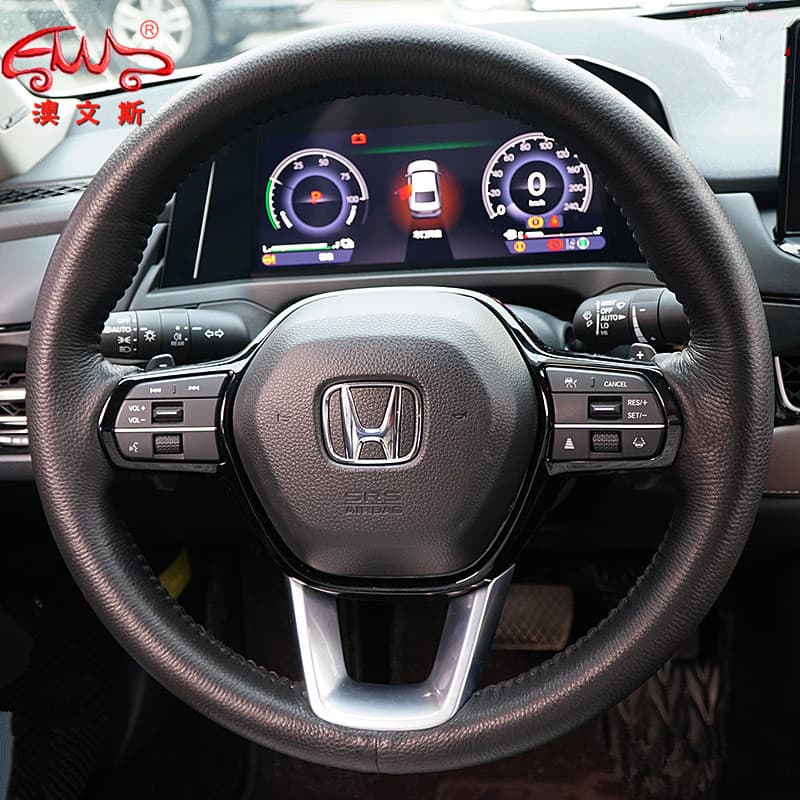 Couro genuíno costurado à mão adequado para Honda Haoying Civic Inshipai Accord tipo grade HRV capa de volante capa de a