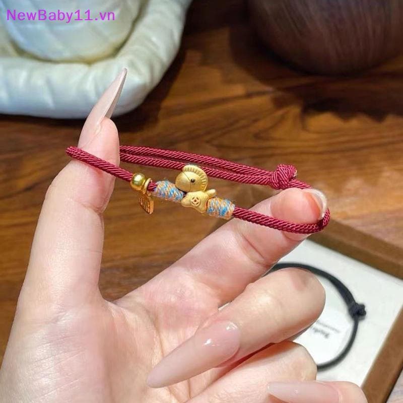 NewBaby 2026 Cavalo Ano Vermelho Luy Tecido Corda Pulseira Para Mulheres Estilo Pulseiras Novo Bênção Jóias VN