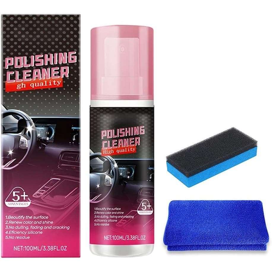 Limpador de Interior de Carro, Novo Limpador Polidor 2026 para Detalhamento Interior, Spray Detalhador de Interior de Ca