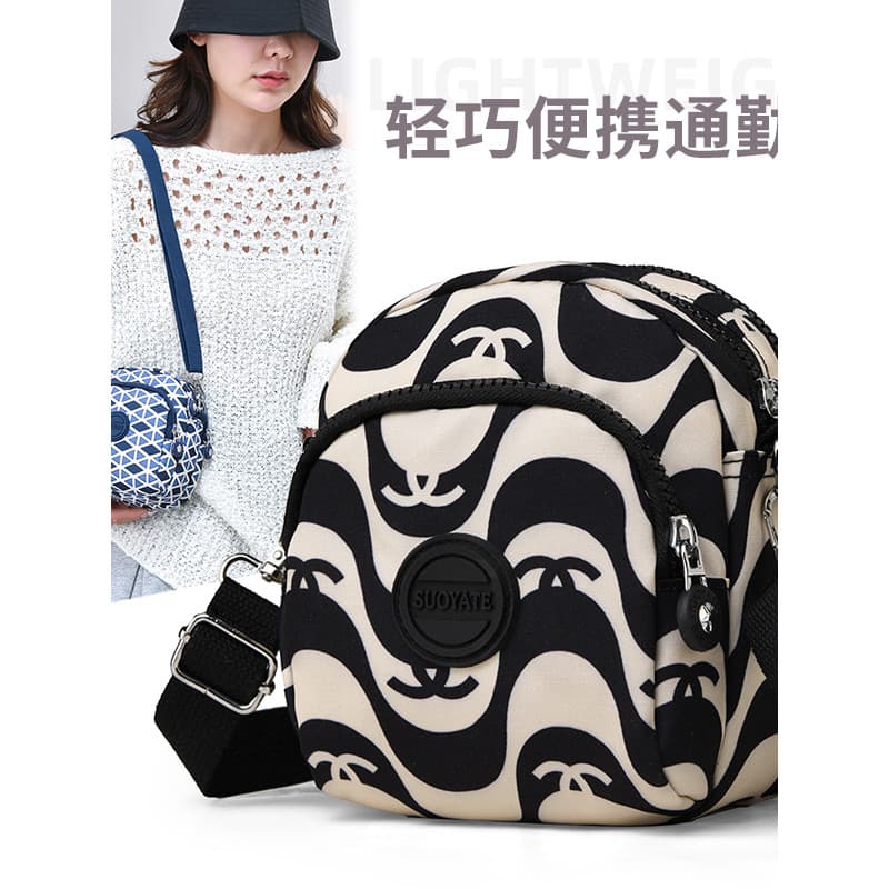 Verão novo estilo crossbody saco do telefone móvel leve à prova dwaterproof água impresso crossbody saco feminino Commut