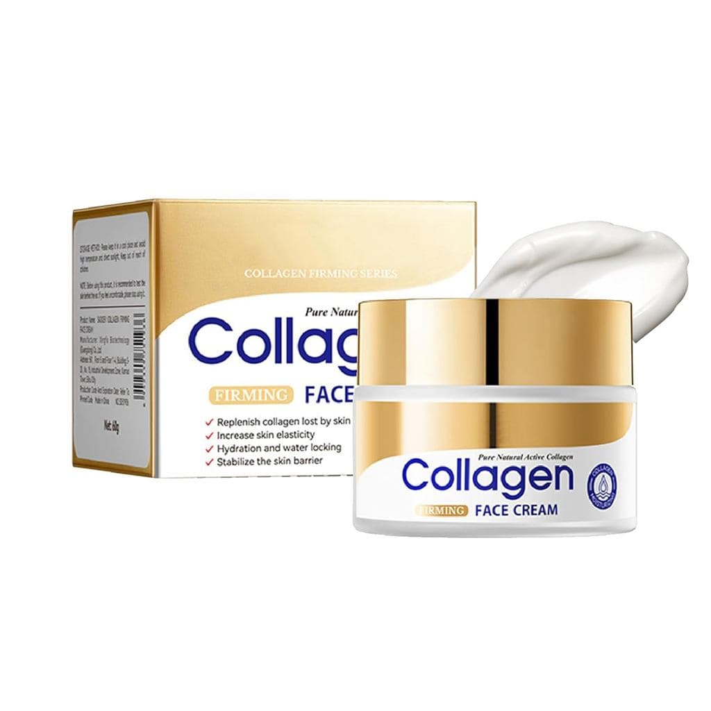 Hidratante Facial com Colágeno, Creme Facial Antienvelhecimento e Firmador com Colágeno — Nutrição Profunda, Aumenta a E