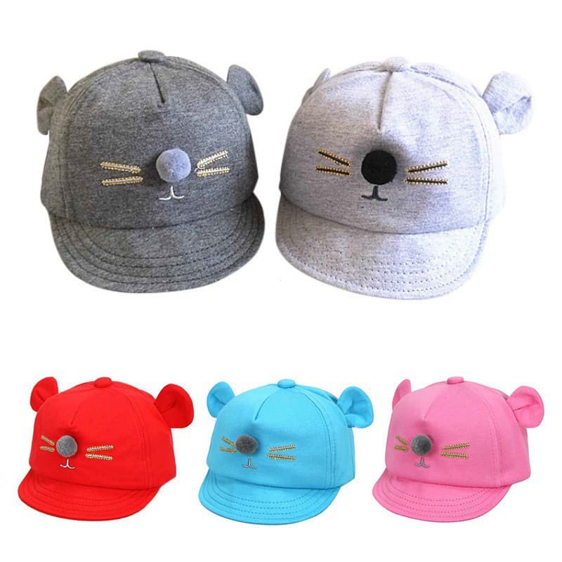 Bonés de Bebê Dos Desenhos Animados bebe Coelho Viseira Boné de Beisebol Algodão Chapéu de Pico Acessórios de Cocar