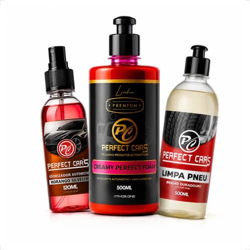 Kit Shampoo Automotivo Snow Foam Cleaner Pink Detergente