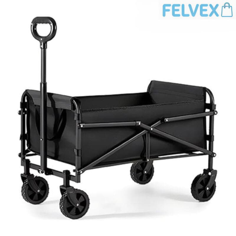 [FEL]Carrinho Multiuso Para Camping Até 100kg Dobrável,Carrinho para Piquenique e Viagem ao Ar Livre