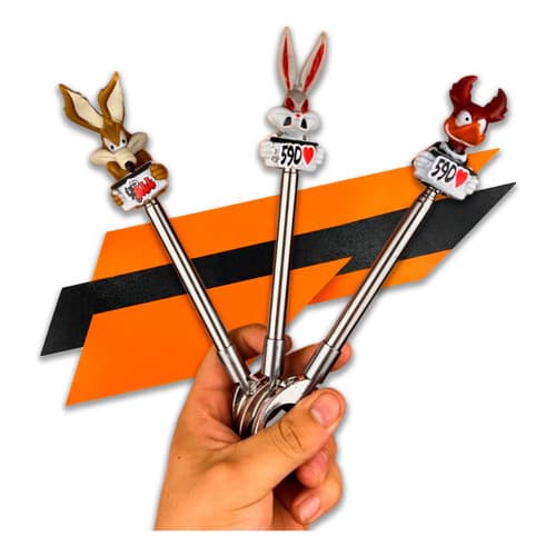 Antena Corta Pipa Retrátil Anti Cerol Universal Com Enfeite Aleatório Cromada ou Preta