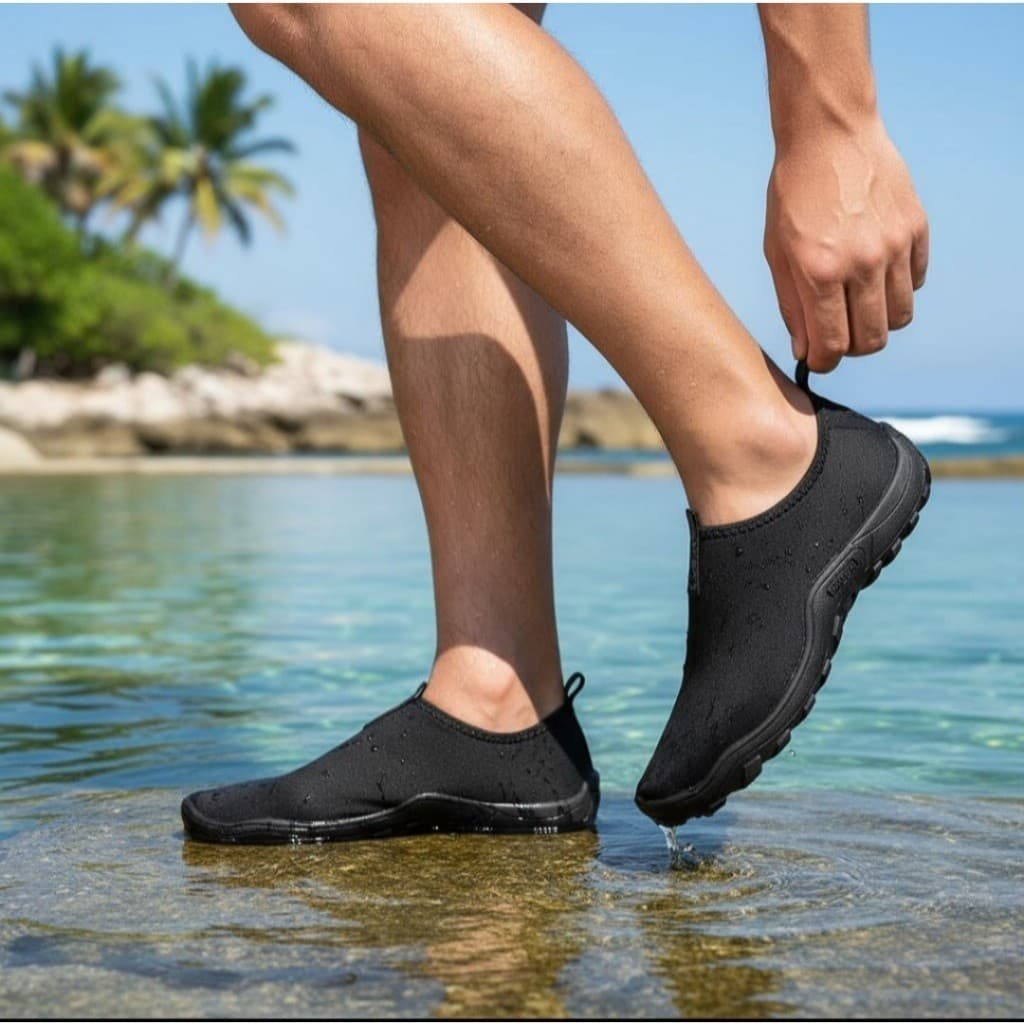 Sapatilha Aquática Nautica Antiderrapante Unissex Sapato Anfíbio Para Praia Cachoeira Hidroginástica Secagem Rápida