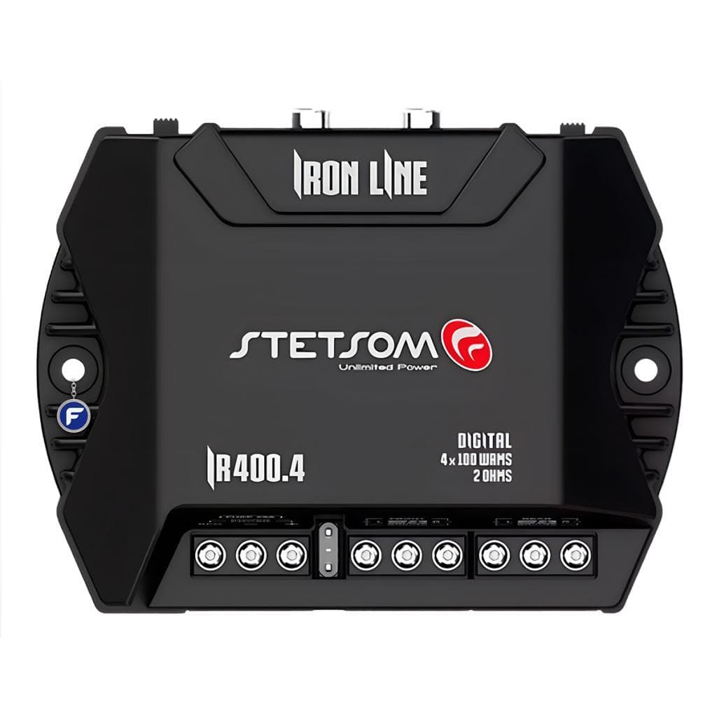 Stetsom Módulo Amplificador IR400.4 400x4 RCA 400w Rms Digital Iron Line 2 Ohms Stereo