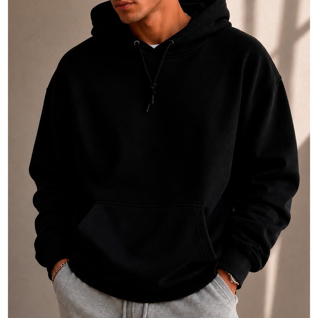 Blusa de Frio Moletom Canguru Flaneado Masculino Liso Varias Cores Premium