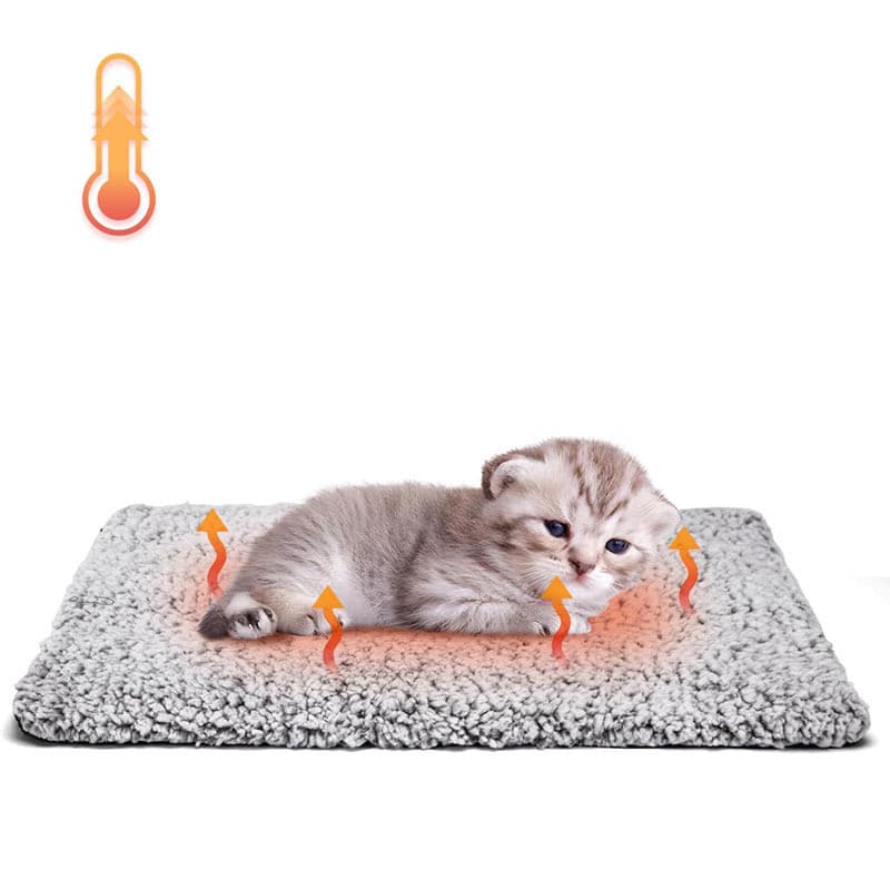 Almofada de aquecimento para animais de estimação, cobertor de aquecimento pequeno, termostático, à prova d'água, maca d