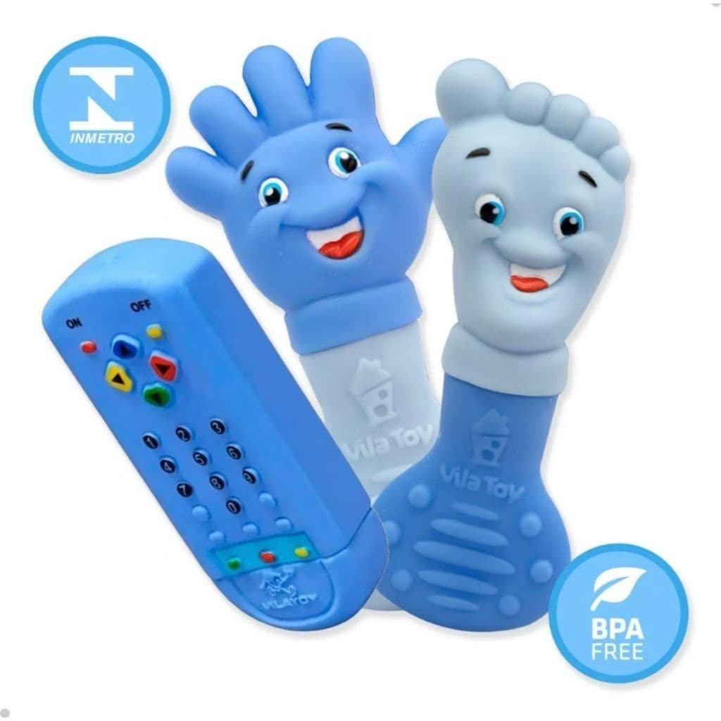 Mordedor para Bebê Infantil Mãozinha e Pezinho Controle Macio Dentição Gengiva