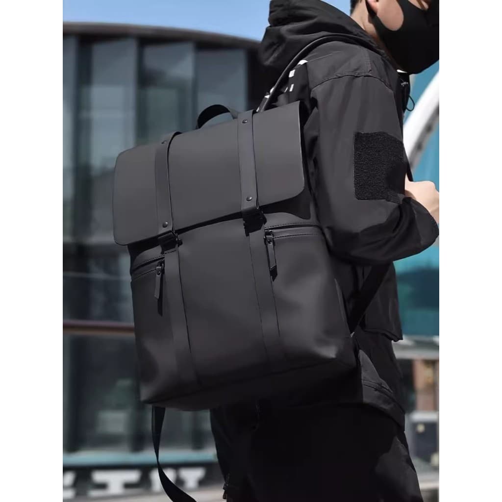 Mochila masculina feminina de couro de grande capacidade computador feminino mochila masculina tendência Casual estudant