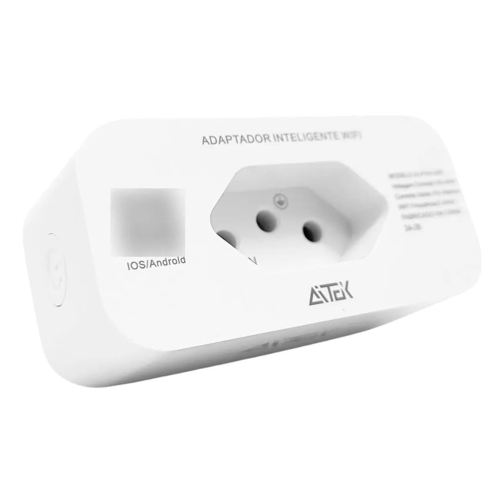 Tomada Inteligente Wi-Fi 10A Aitek Alpha-900 127/220V Monitoramento Energia App Tuya Alexa Google Smart Socket Bivolt
