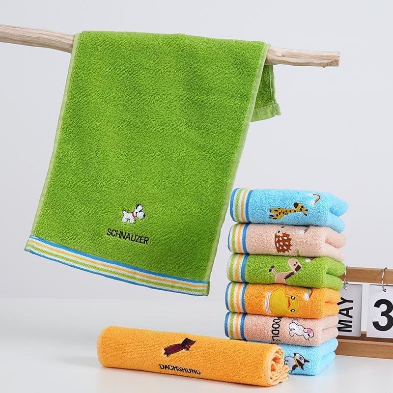 Toalha infantil Toalha infantil de algodão puro 25x50 Toalha retangular para lavar o rosto de mão para crianças d
