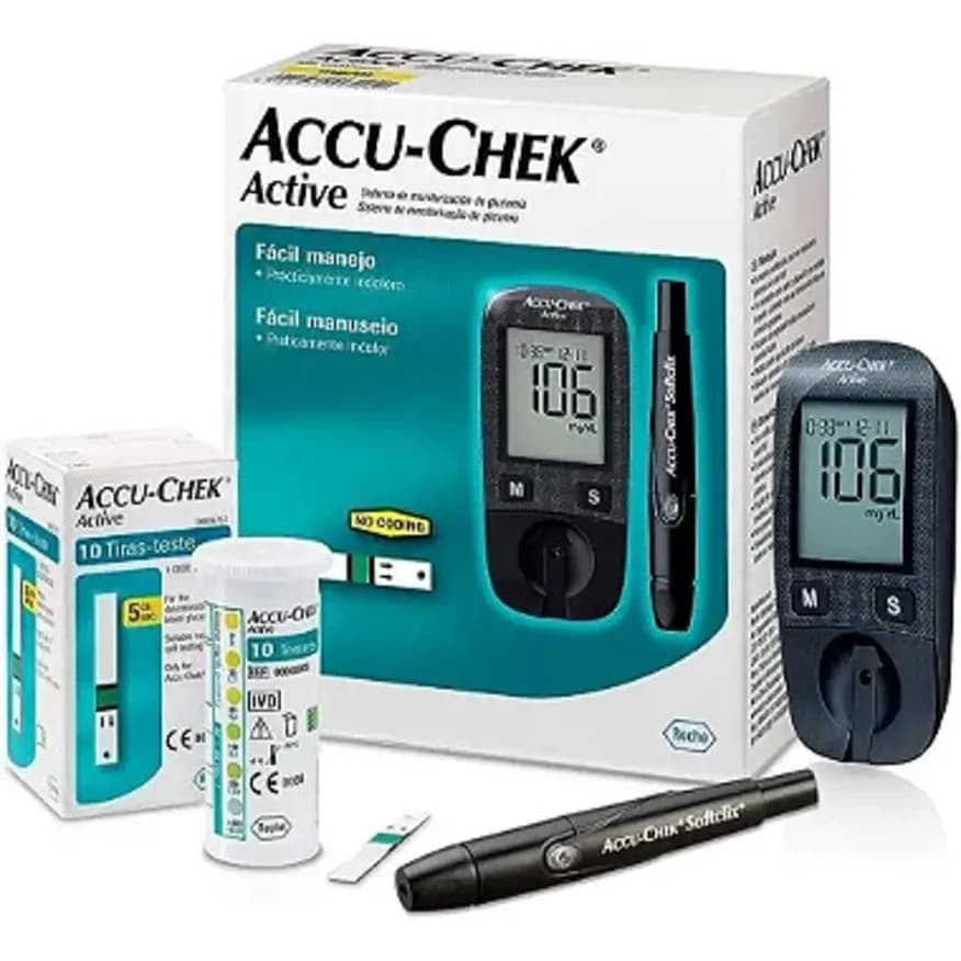 Kit Medidor De Glicemia Accu-Chek Active
