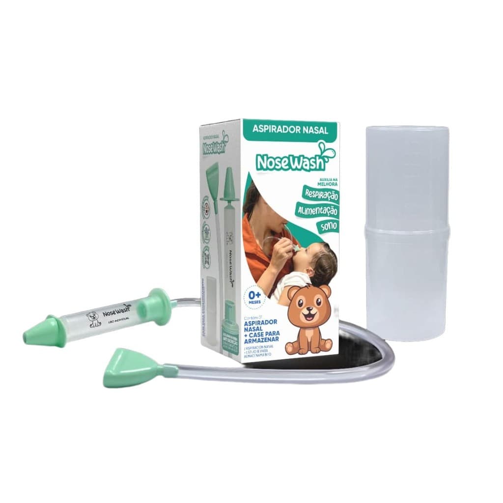 Aspirador Sugador Nasal Infantil Nosewash Com Estojo