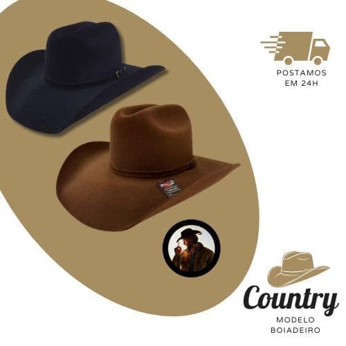 Chapéu Country Americano Cowgirl Rodeio Barretos Sertanejo