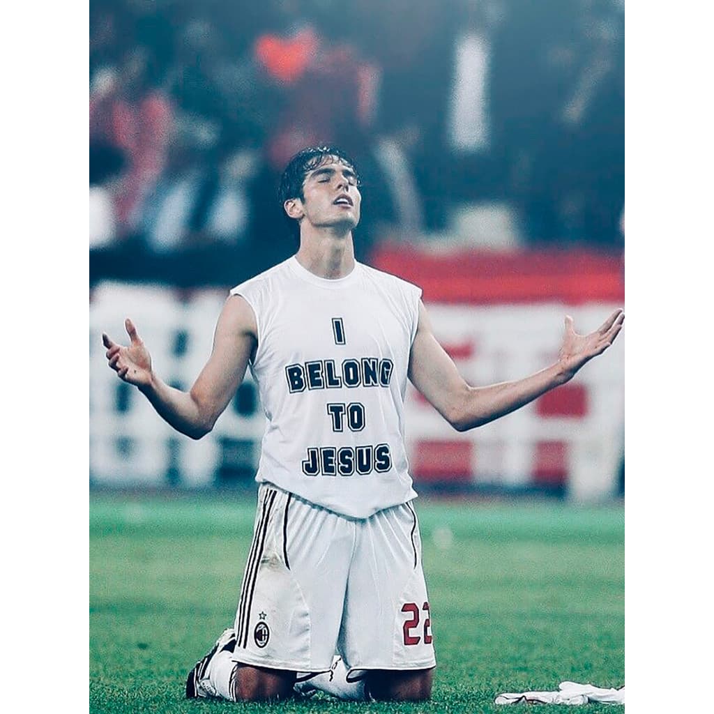 Camisa I Belong To Jesus Regata de Algodão Leve Macia Futebol Unissex