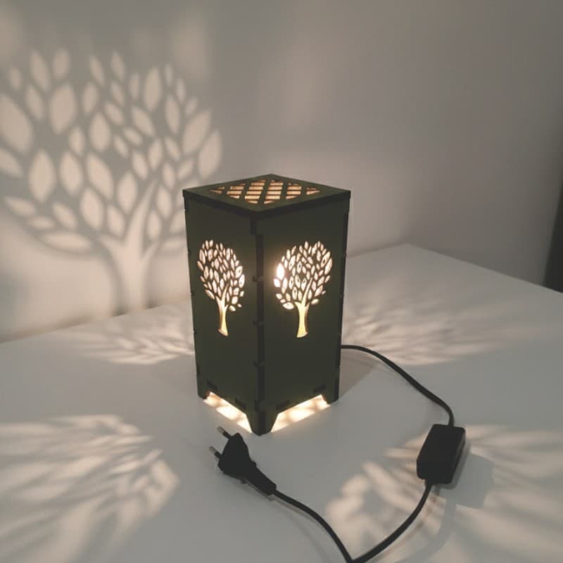 Luminária de MDF 6mm - Iluminação Decorativa Árvore da Vida