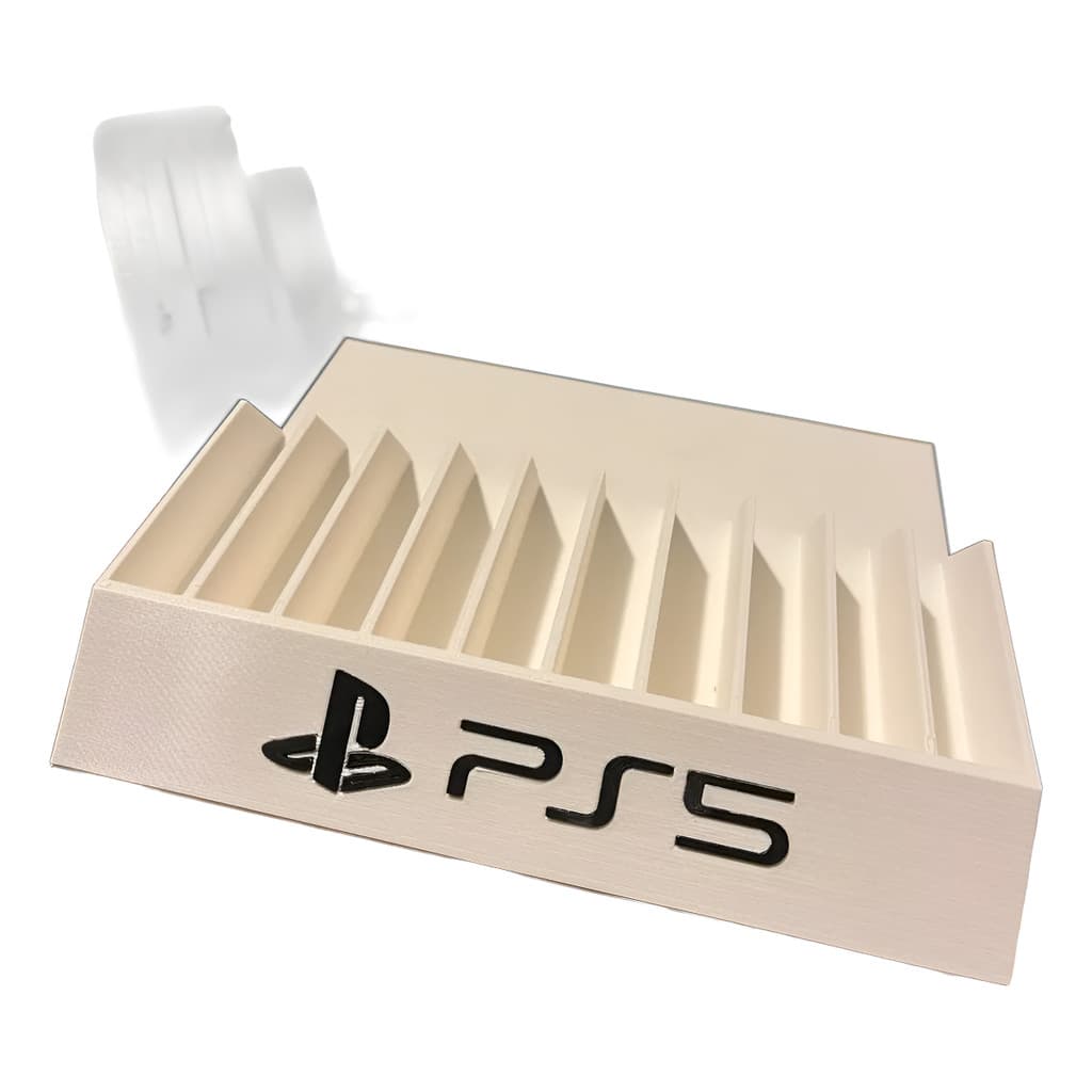 Suporte Organizador Para 10 Jogos Do Ps5 Playstation 5 Branc