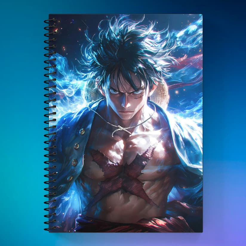 Caderno Personalizado Capa Dura One Piece 1,10 e 20 Matérias