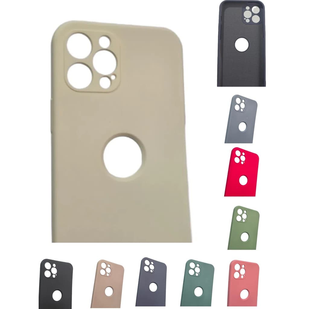 CAPA CELULAR Compatível IPHONE 12 PRO MAX GROSSA 2.5MM  EMBORRACHADA MOLE COM VELUDO