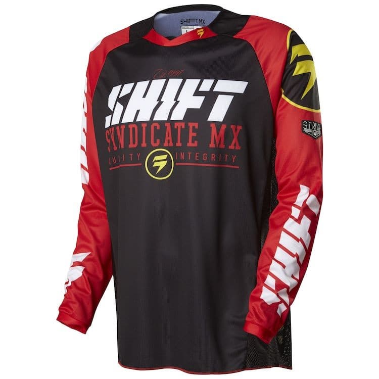 Strike MTB Camisa De Motocicleta Manga Longa Respirável Motocross Para Homens Durável Fora De Estrada Ciclismo Topo Down