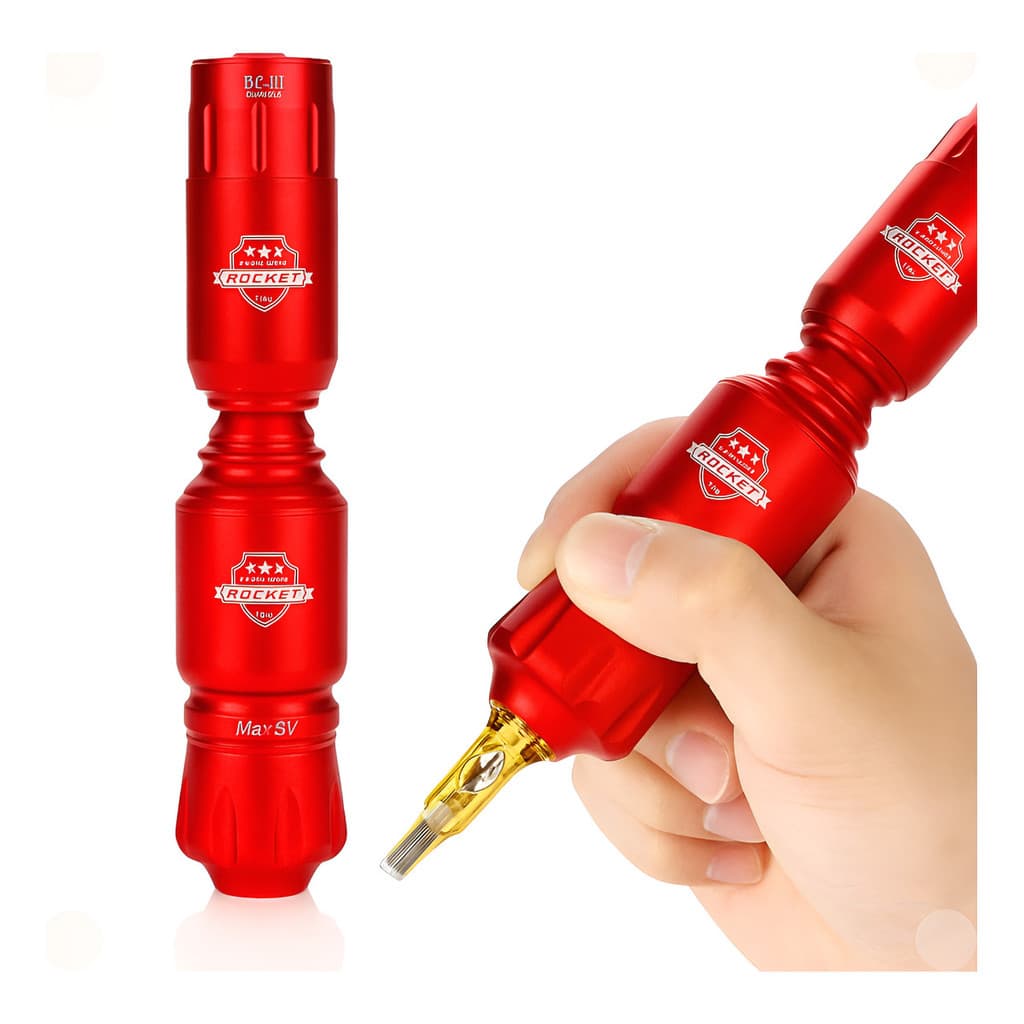 Maquina De Tatuagem Caneta Para Tattoo Pen Rocket Max 8v Portátil com Bateria Recarregavel