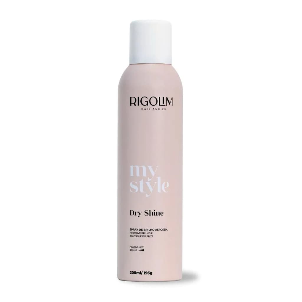 SPRAY RIGOLIM DRY SHINE PARA BRILHO INSTANTÂNEO E TOQUE SEDOSO NOS CABELOS