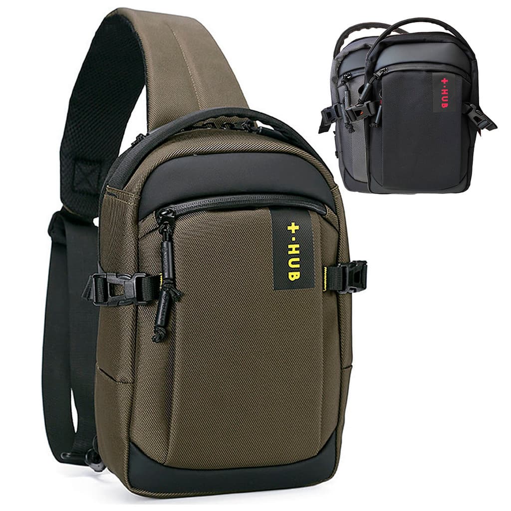 Bolsa Bag Transversal Média Masculina Hub Alça Ajustável