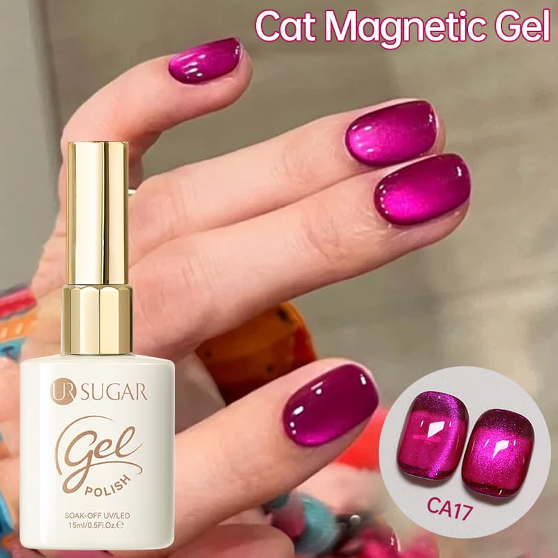 UR SUGAR 15ML Dragon Fruit Cat Gel Magnético-Esmalte De Ultra-Brilhante Com Efeito Espumante De Diamante