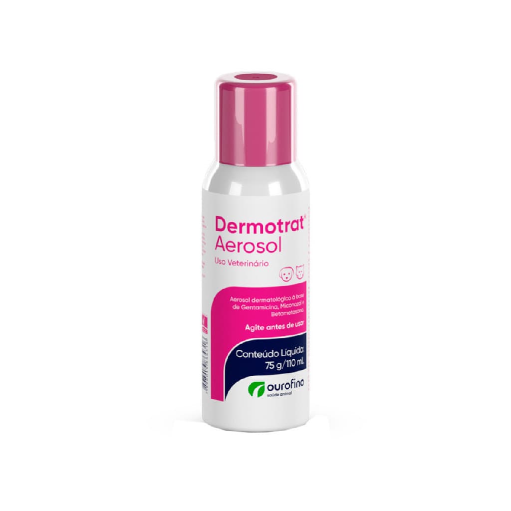 Dermotrat Aerosol Anti-Inflamatório Pra Cães e Gatos 110mL