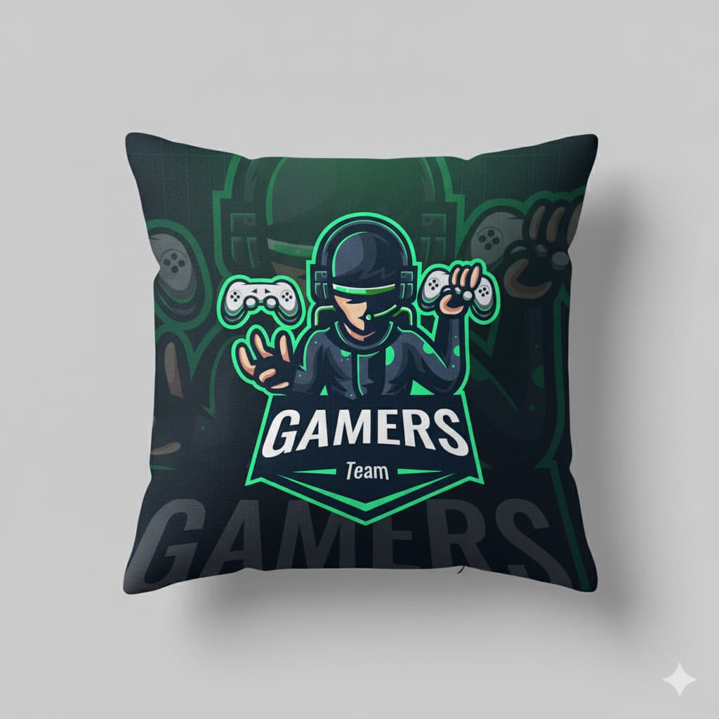 Capa de Almofada Decorativa 45x45cm - Coleção Gamer