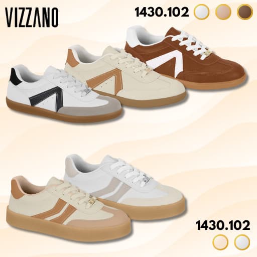 Tênis Feminino Casual Vizzano Confortável Básico Premium Lisboa Madri