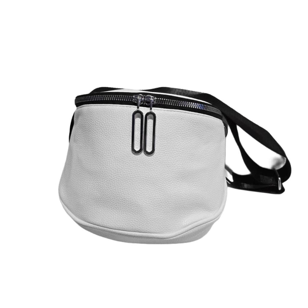 Bolsa Transversal Pochete Alça Ajustável Casual Lisa Branca