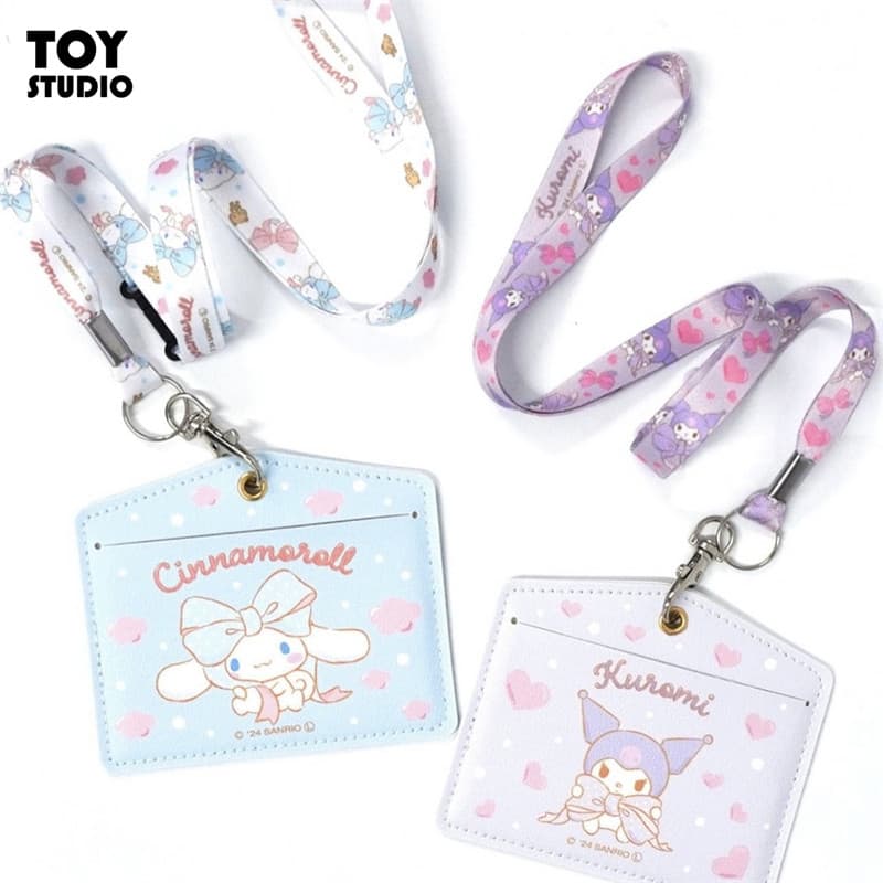 Bonito canela cão Kuromi placa Horizontal titular do cartão de identificação titular do cartão genuíno dos desenhos anim