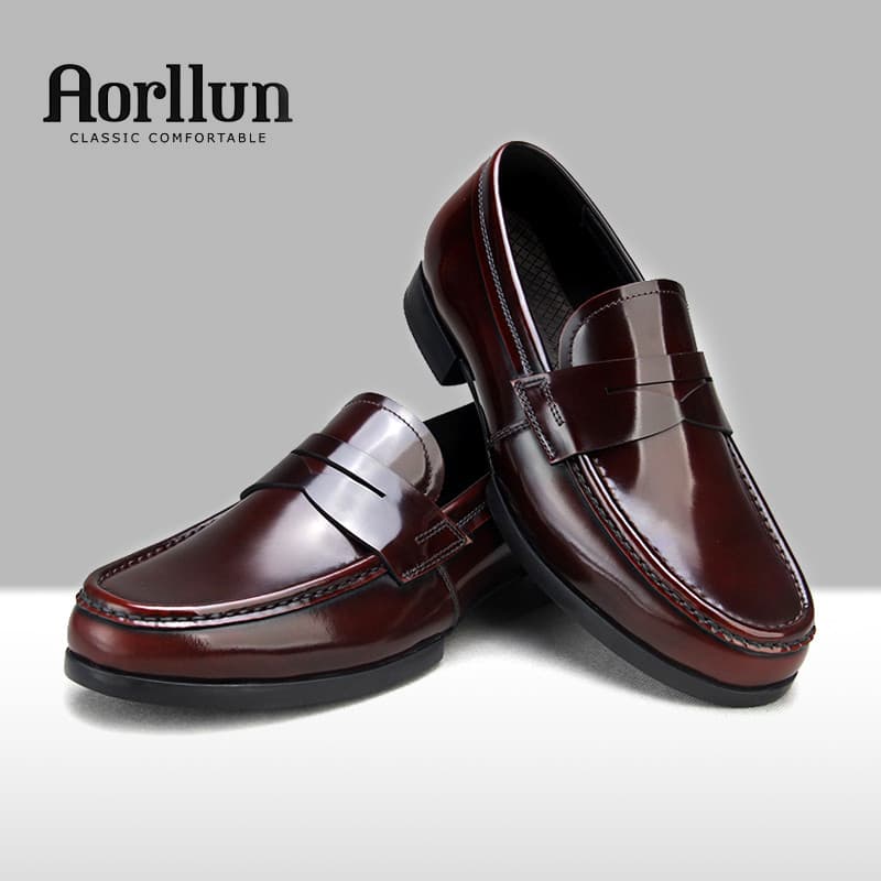Mocassins masculinos de couro genuíno preguiçoso pessoas deslizamento em negócios Casual Cover-on sapatos masculinos bri