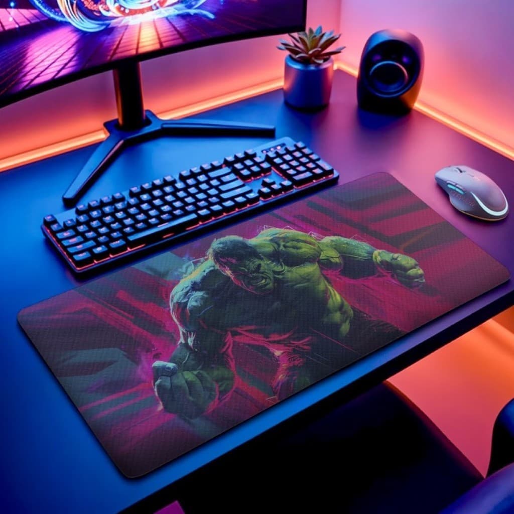 MousePad Grande Homem de Ferro Hulk Thor Viúva Negra 80x30 Grande Gamer Desk Mat Speed Mouse Pad Grande RGB