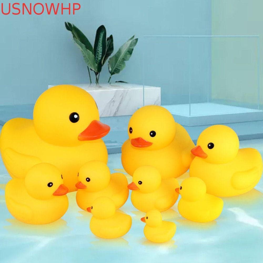 Brinquedos De Banho Para Bebês De Pato Amarelo USNOWHP , Macio Com Brinquedo Som De Apertar ,